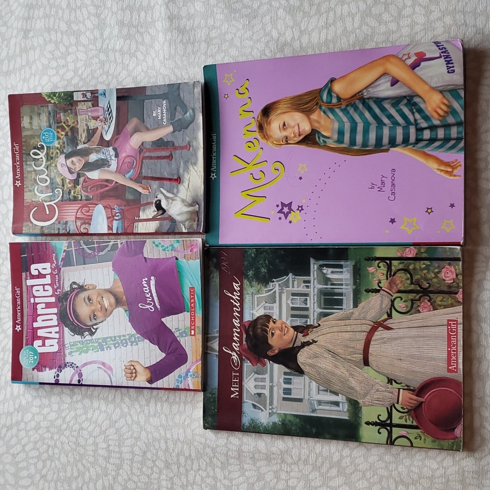 American Girl Softcover Books (Grace, Gabriela, McKenna, Samantha) Lot of 4